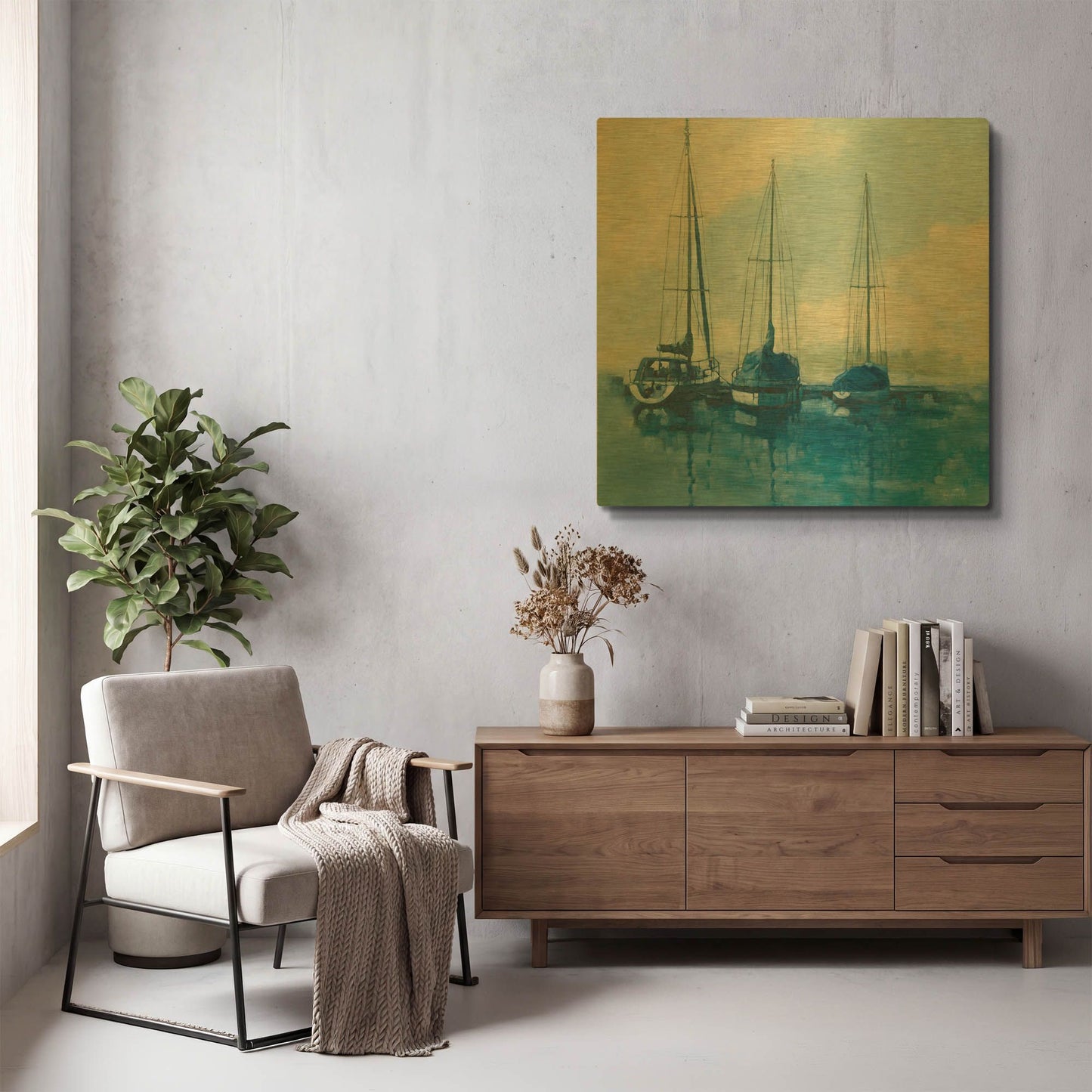 'Tied Up 1' By Graham Reynolds Gold Metal Wall Art