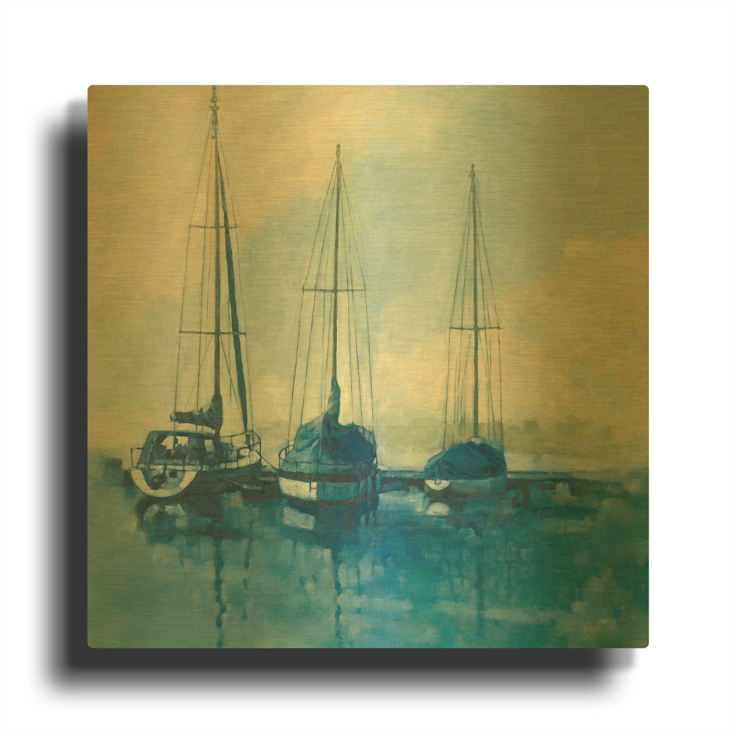 'Tied Up 1' By Graham Reynolds Gold Metal Wall Art