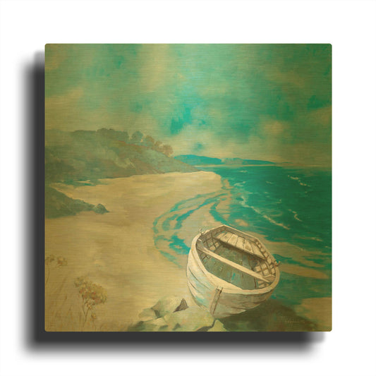 'Boat Show 2' By Graham Reynolds Gold Metal Wall Art