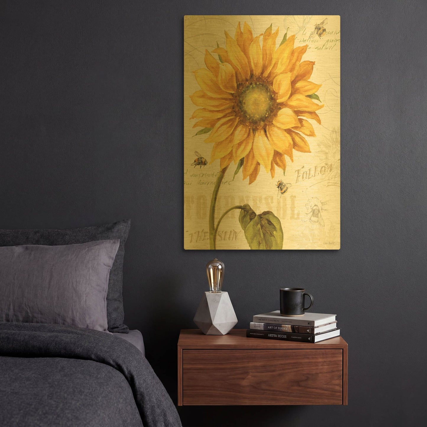 'Under The Sun I' By Lisa Audit Gold Metal Wall Art