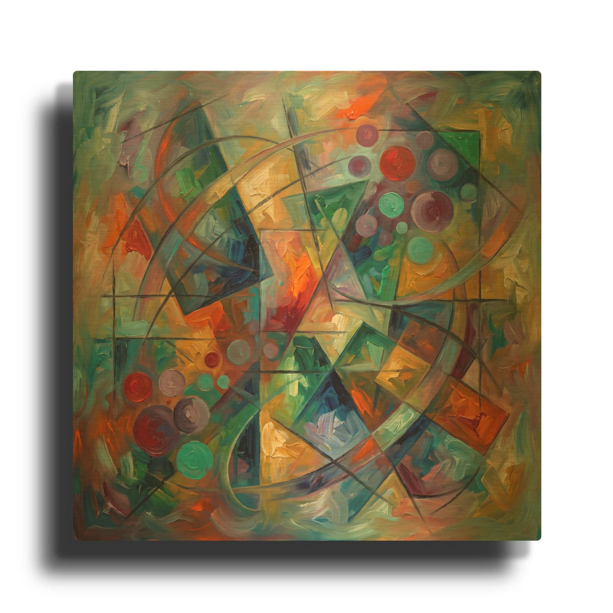 'Abstract Dreams' By Veve Gold Metal Wall Art