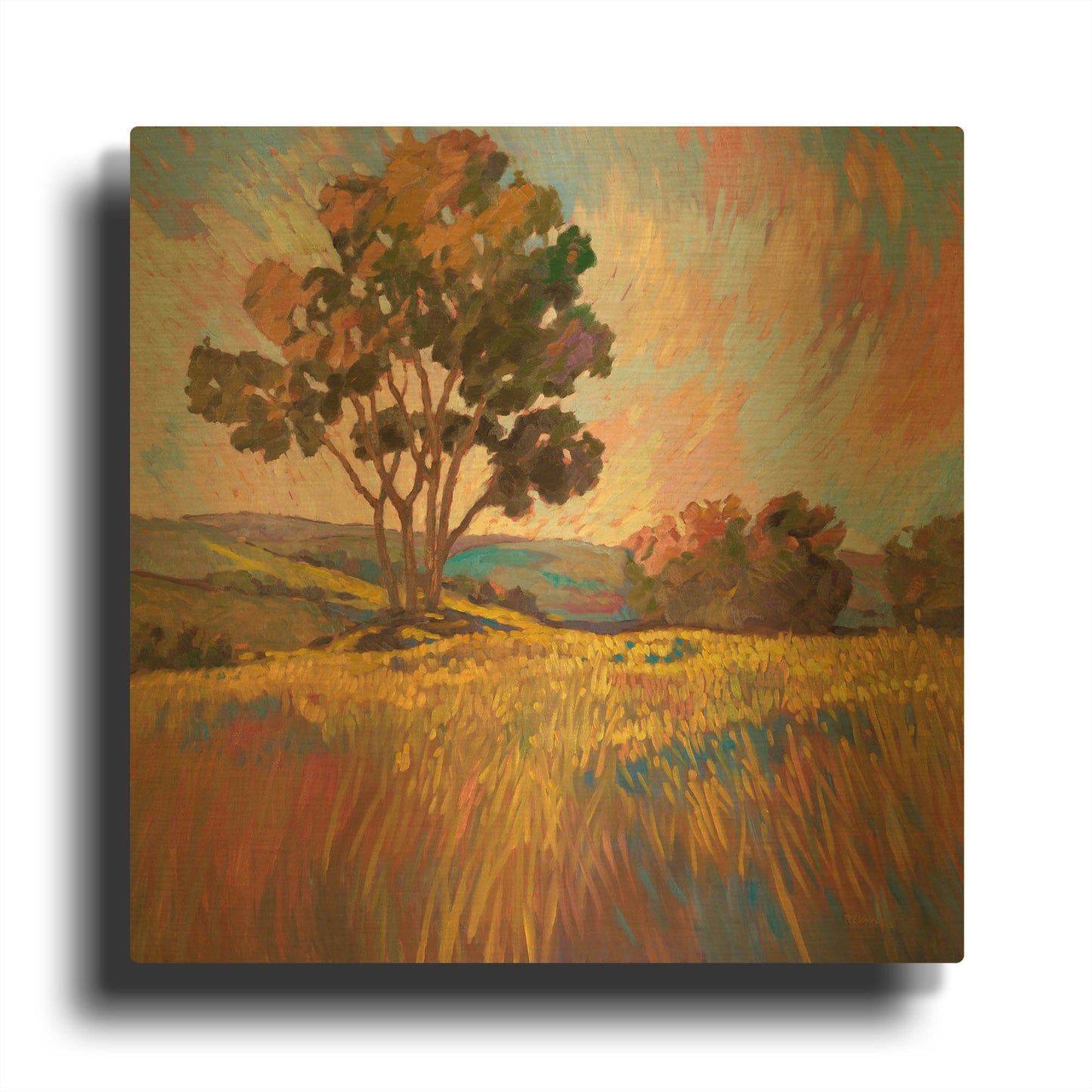 'Sandhills 2' By Graham Reynolds Gold Metal Wall Art