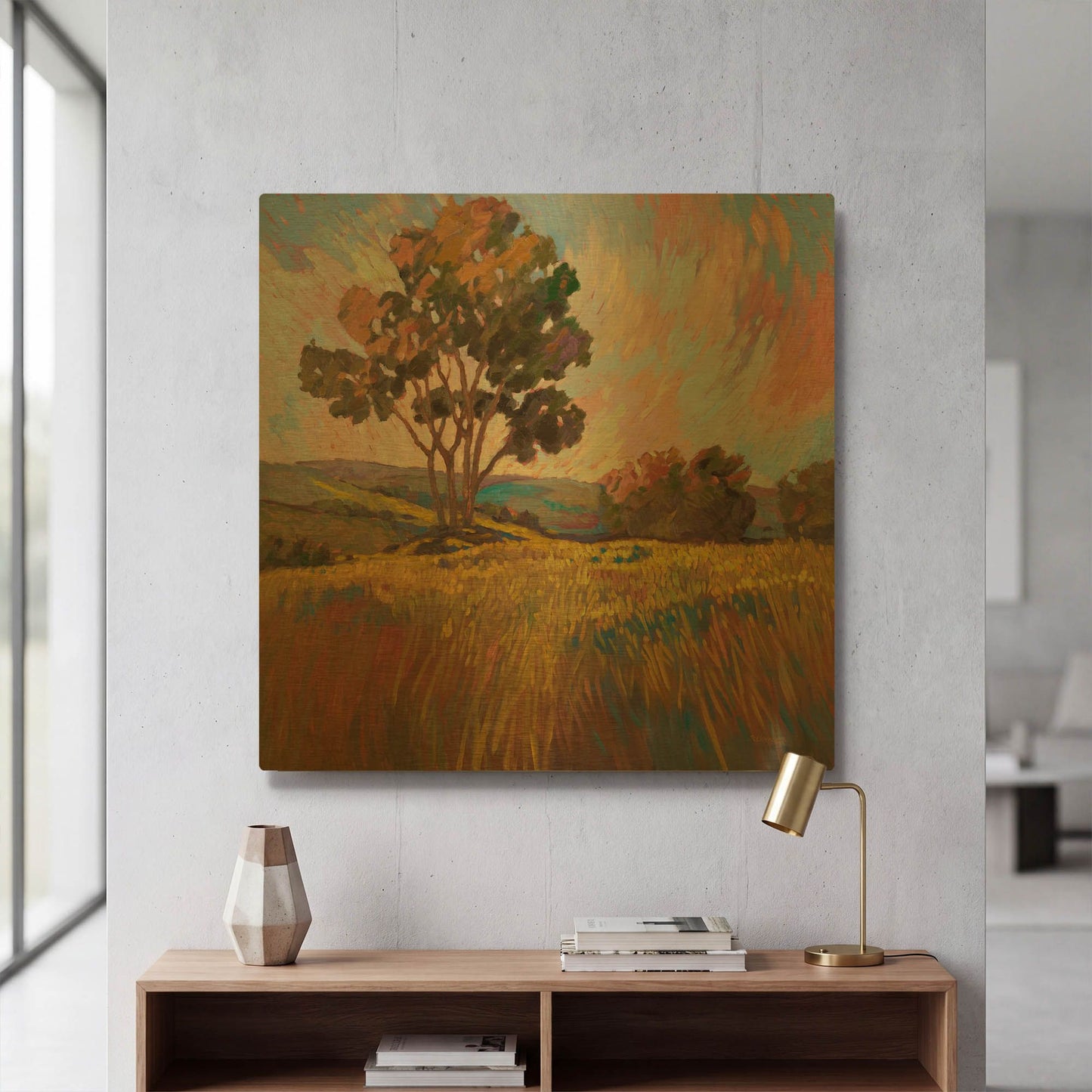 'Sandhills 2' By Graham Reynolds Gold Metal Wall Art