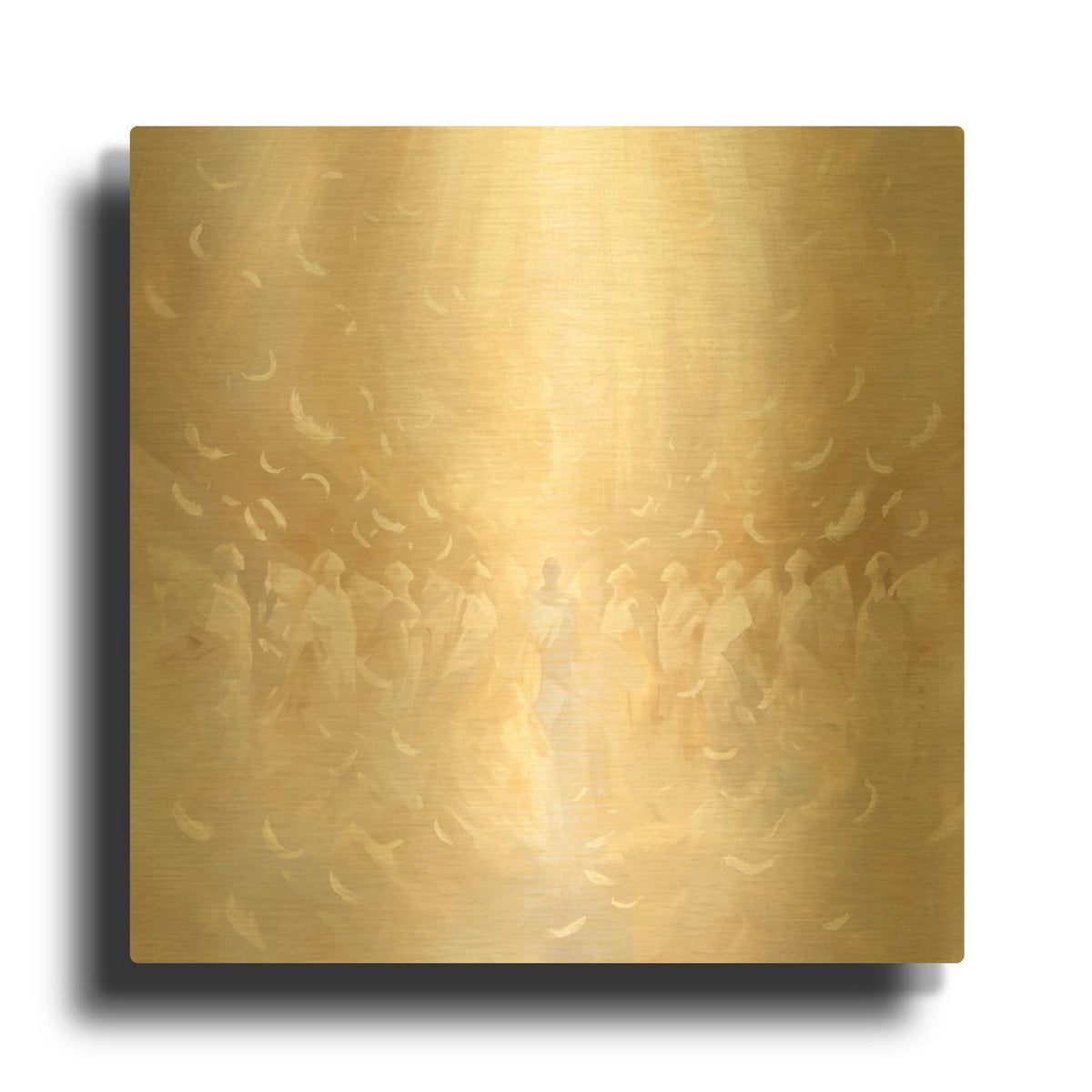 'Angels Choir' By Veve Gold Metal Wall Art
