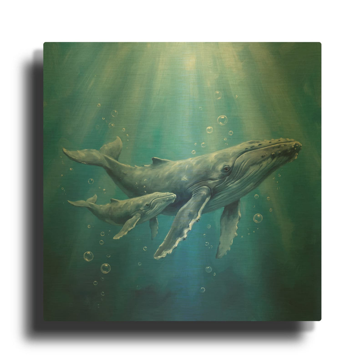 'Beneath the Light' By Veve Gold Metal Wall Art