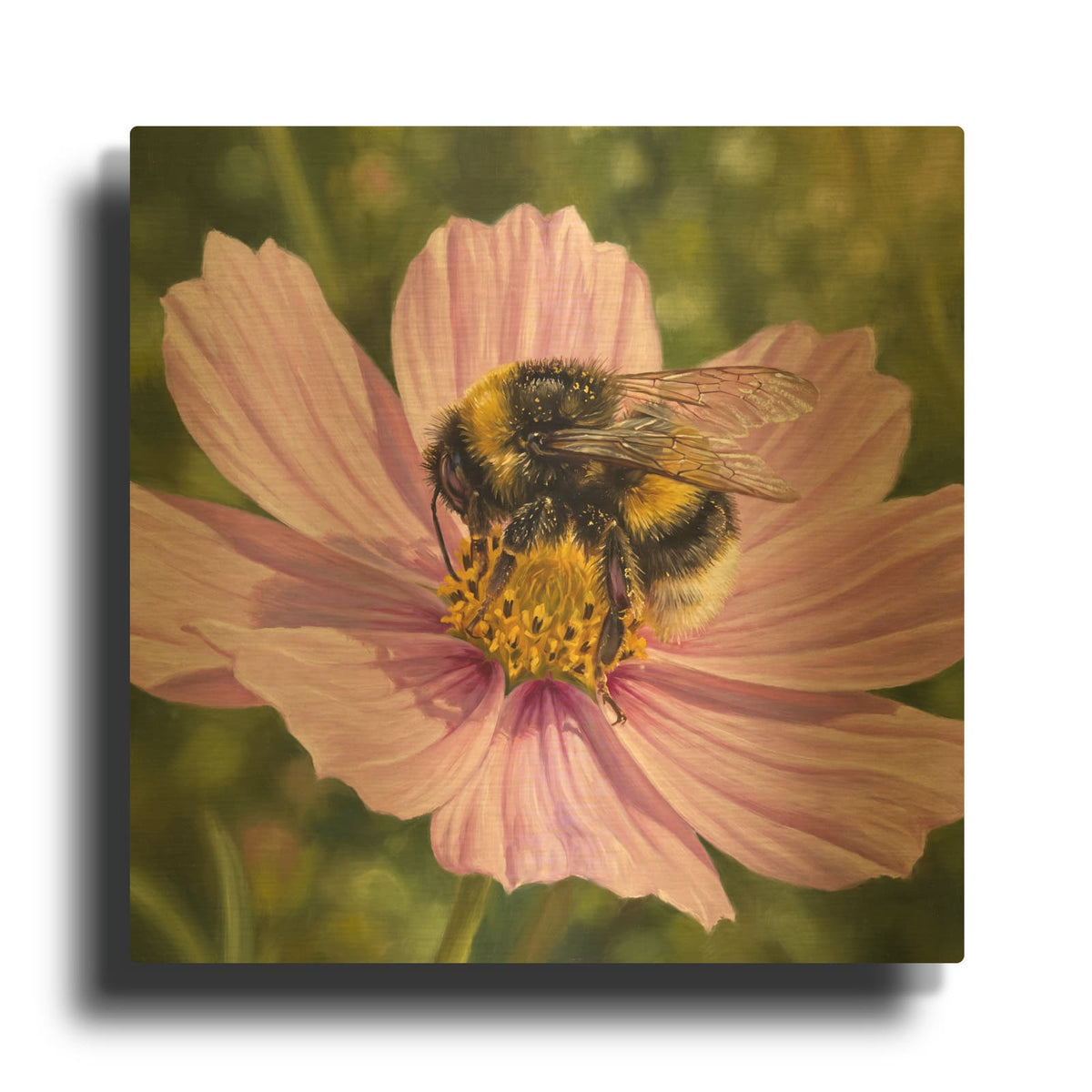 'Bumblebee' By Veve Gold Metal Wall Art