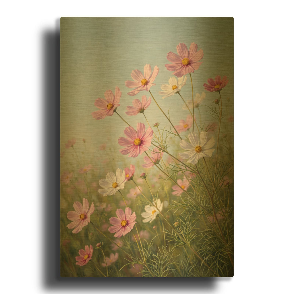 'Cosmos Air Dance' By Veve Gold Metal Wall Art