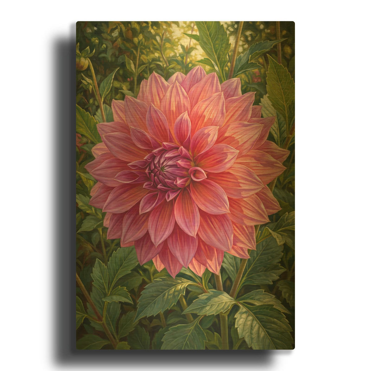 'Dalia' By Veve Gold Metal Wall Art