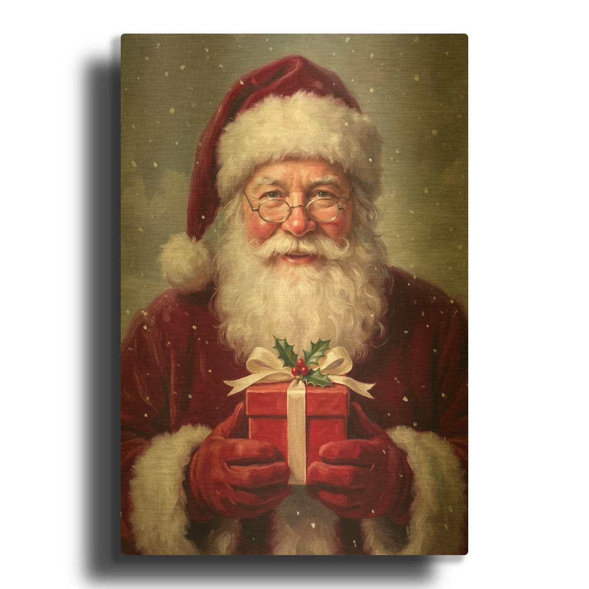 'From Santa Just for You' By Veve Gold Metal Wall Art