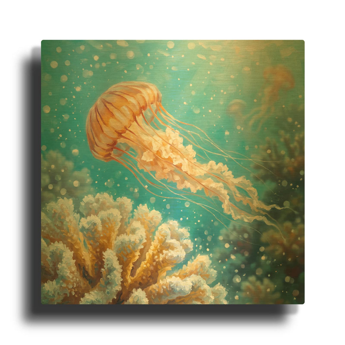 'Golden Drifter' By Veve Gold Metal Wall Art