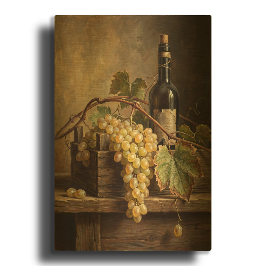'Golden Vineyard' By Veve Gold Metal Wall Art