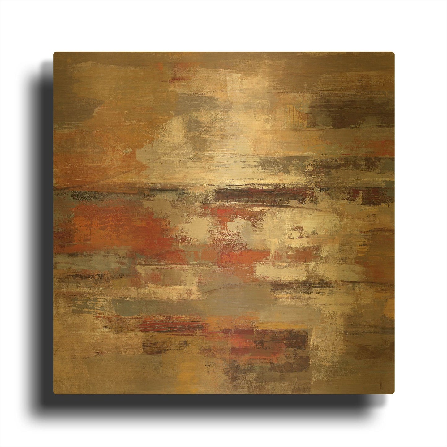 'Painted Desert' By Silvia Vassileva Gold Metal Wall Art
