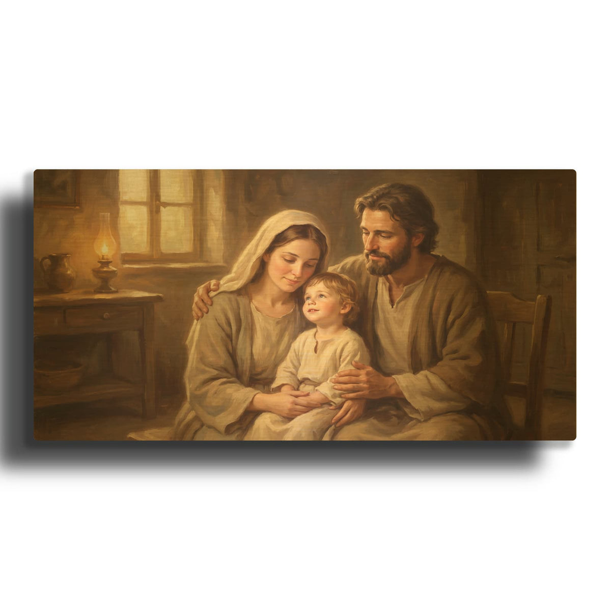 'Holy Family' By Veve Gold Metal Wall Art