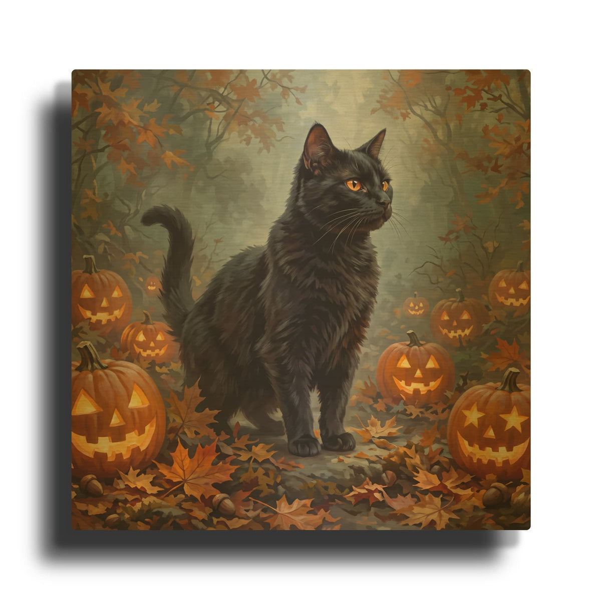 'Jack's Guardians' By Veve Gold Metal Wall Art