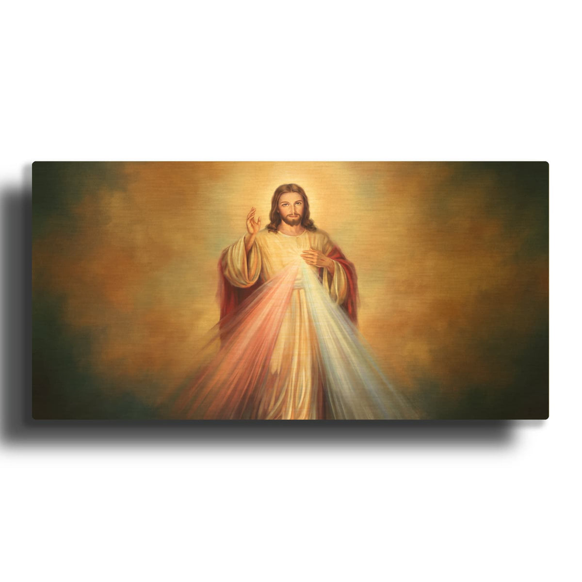 'Jesus Divine Mercy' By Veve Gold Metal Wall Art