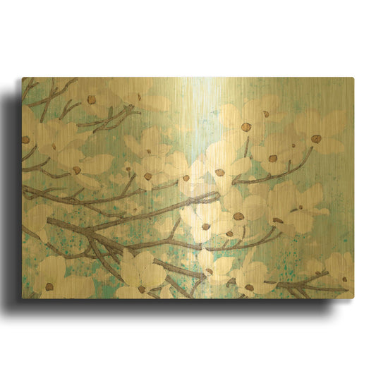 'Blossoms' By James Wiens Gold Metal Wall Art