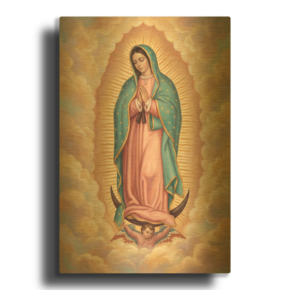 'Our Lady Guadalupe' By Veve Gold Metal Wall Art