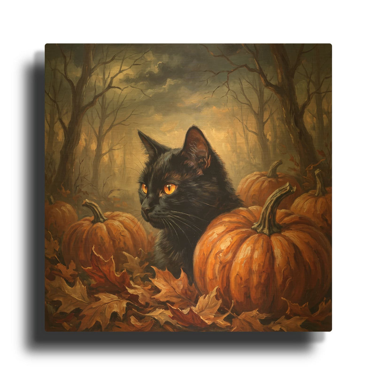 'Porch Perch' By Veve Gold Metal Wall Art