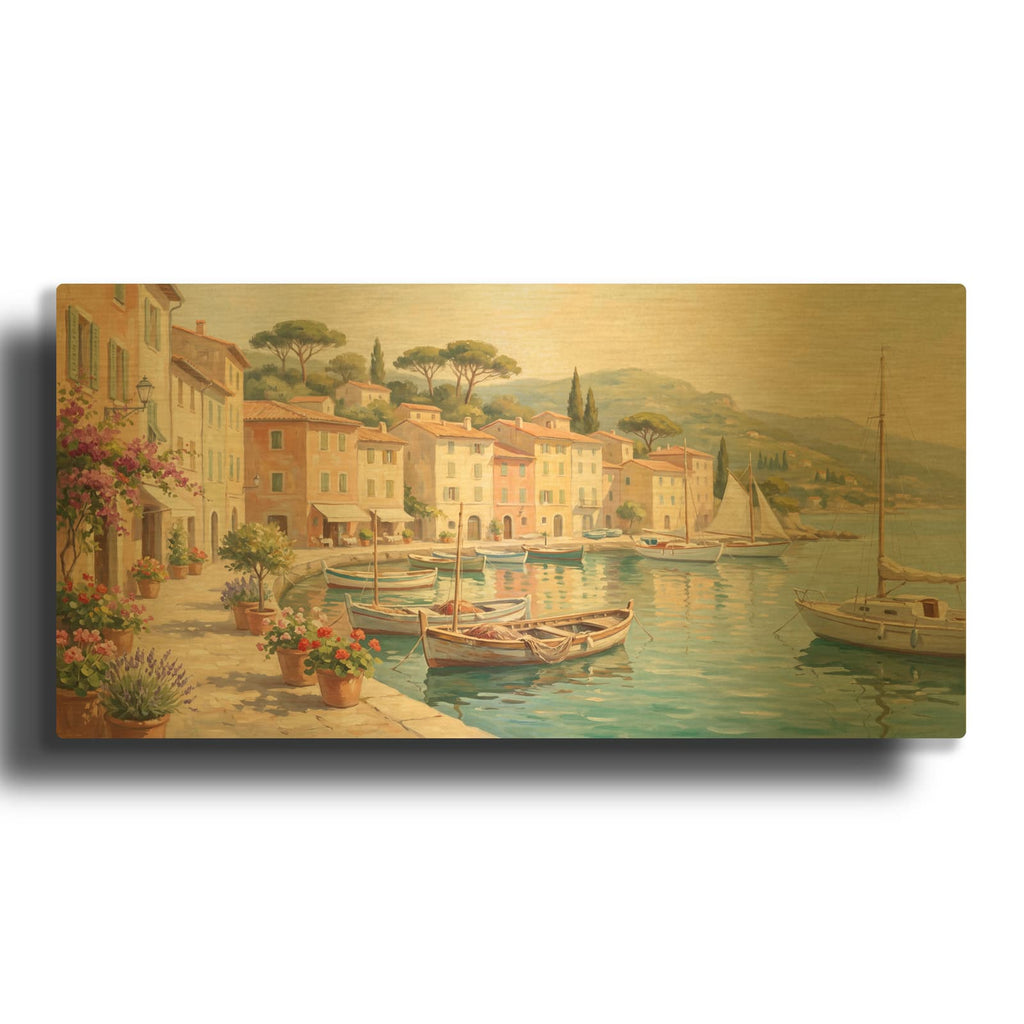 'Seaside Romance' By Veve Gold Metal Wall Art