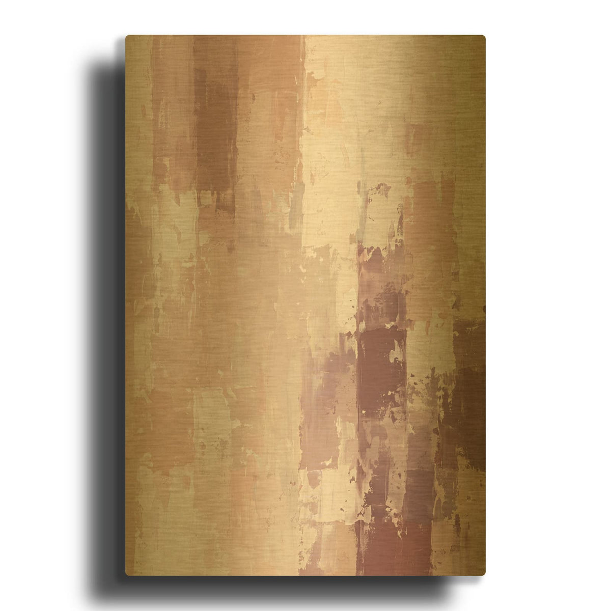 'Soft Whispers' By Veve Gold Metal Wall Art