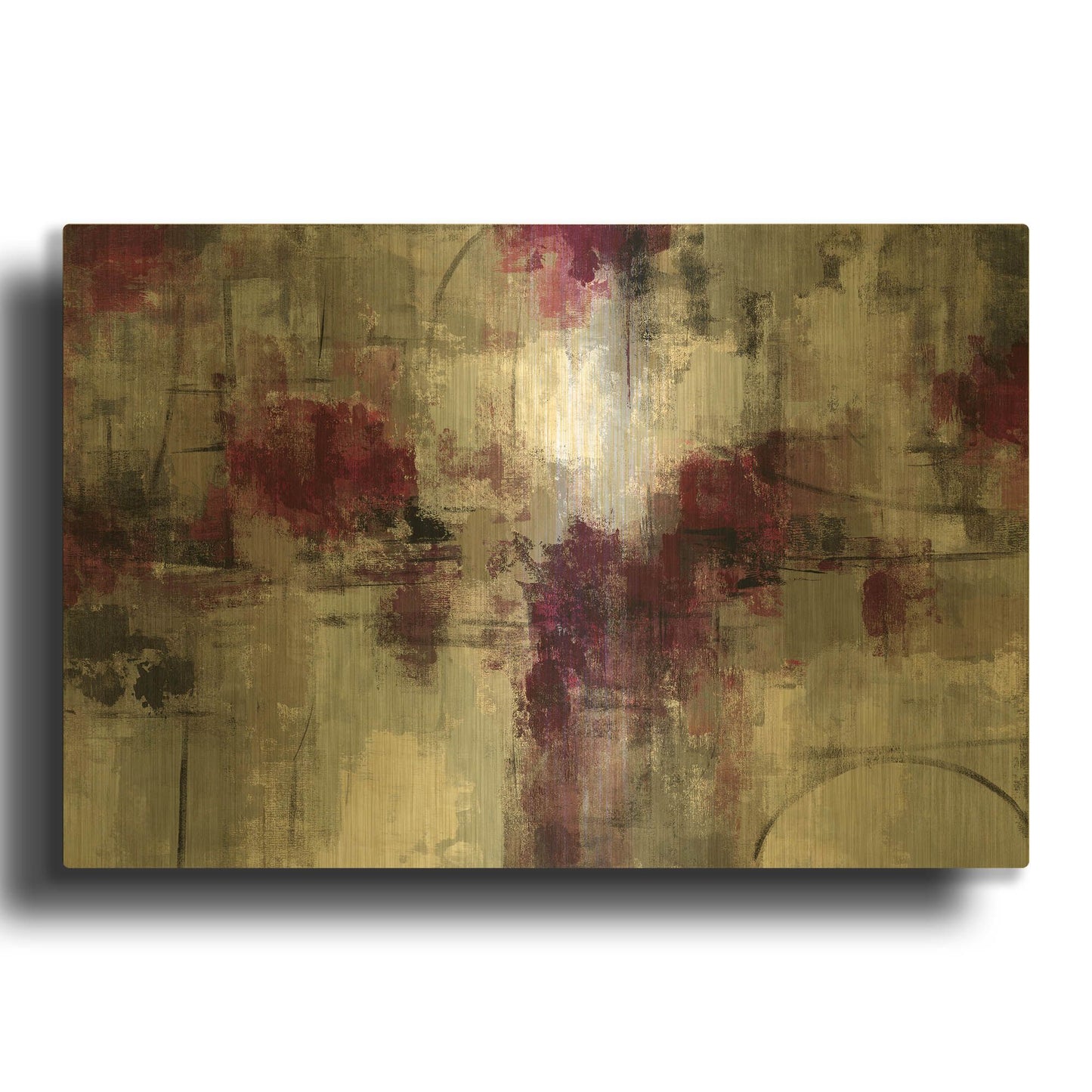 'Stone Gardens' By Silvia Vassileva Gold Metal Wall Art