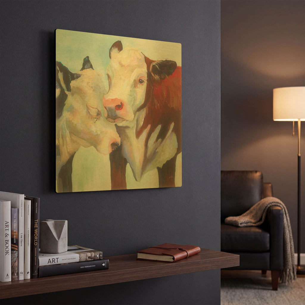 'In Love' By Jeanette Vertentes Gold Metal Wall Art