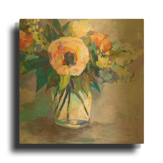'Glow' By Jeanette Vertentes Gold Metal Wall Art