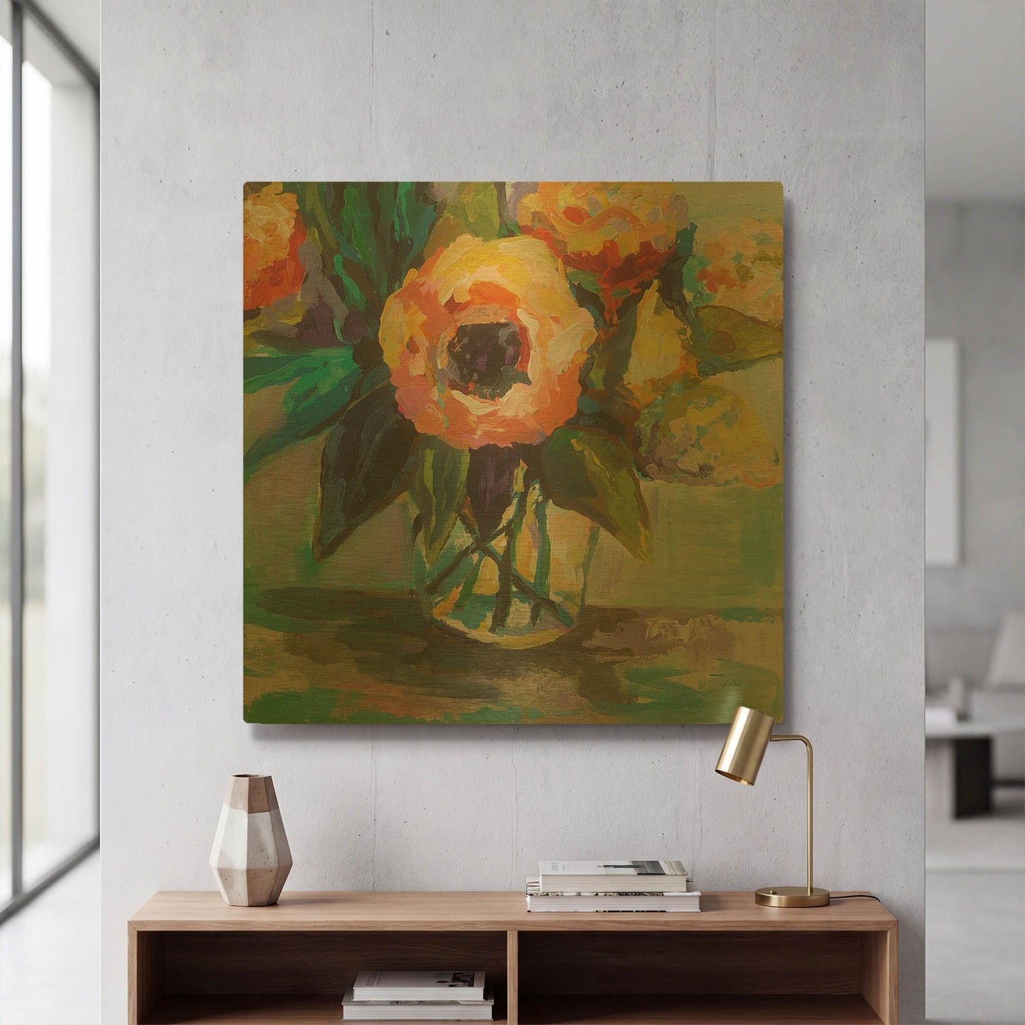 'Baby Glow' By Jeanette Vertentes Gold Metal Wall Art