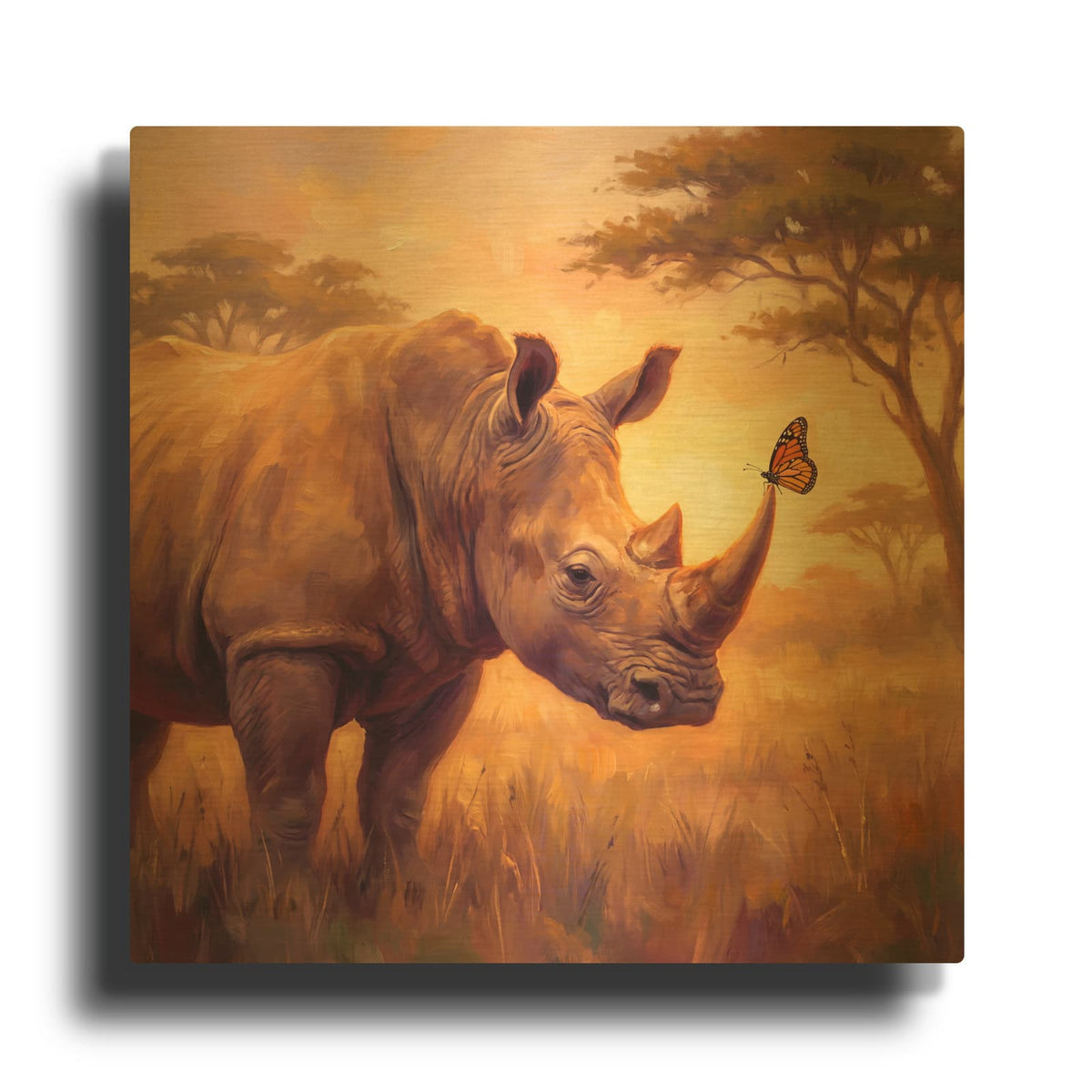 'Strength Meets Grace' By Veve Gold Metal Wall Art