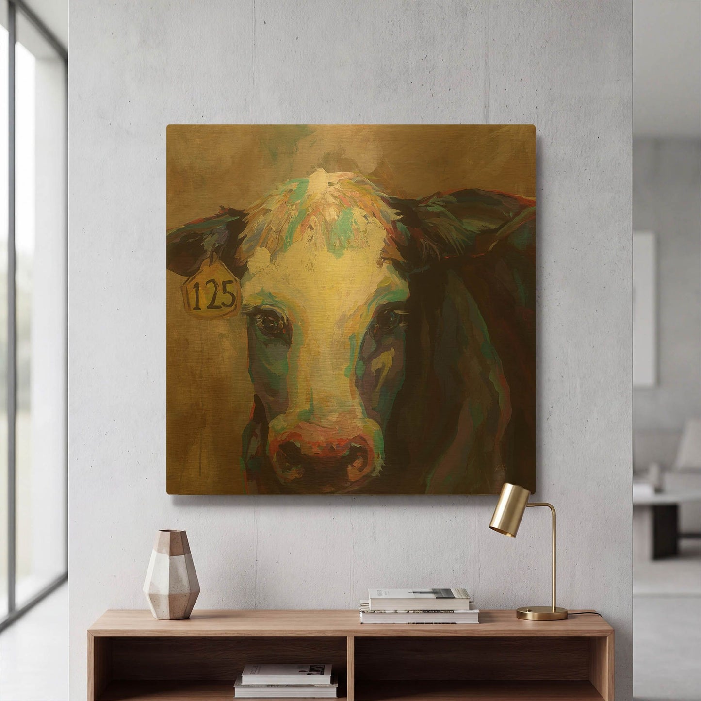 'Betsy II' By Jeanette Vertentes Gold Metal Wall Art