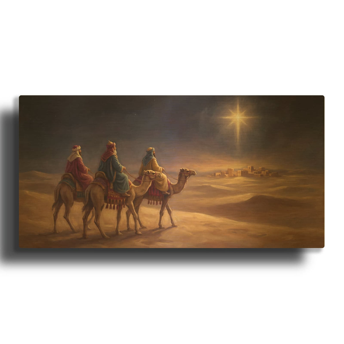'Three Wise Men' By Veve Gold Metal Wall Art