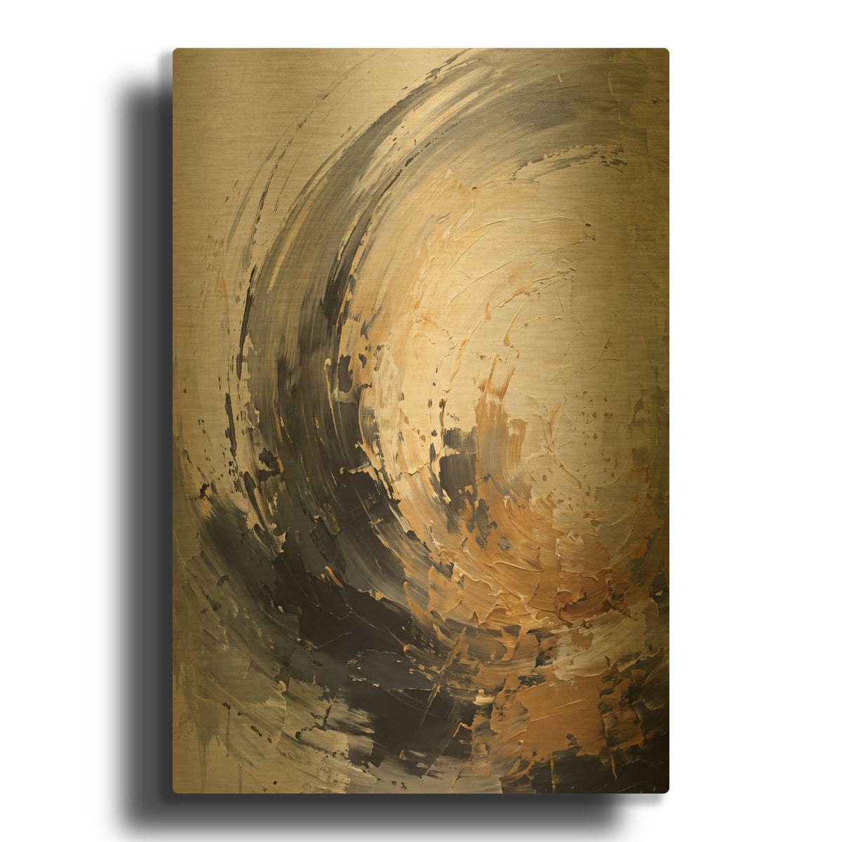 'Timeless Echoes' By Veve Gold Metal Wall Art