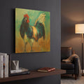 'Cocky' By Jeanette Vertentes Gold Metal Wall Art