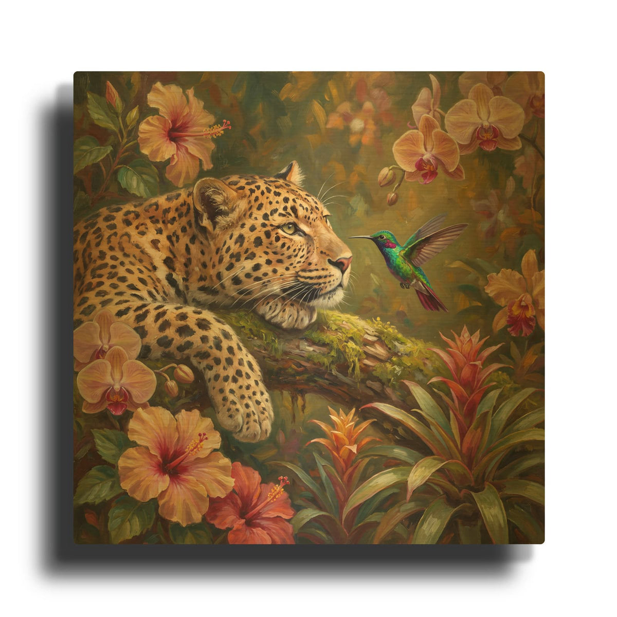 'Unexpected Friendship Jungle Jewels' By Veve Gold Metal Wall Art