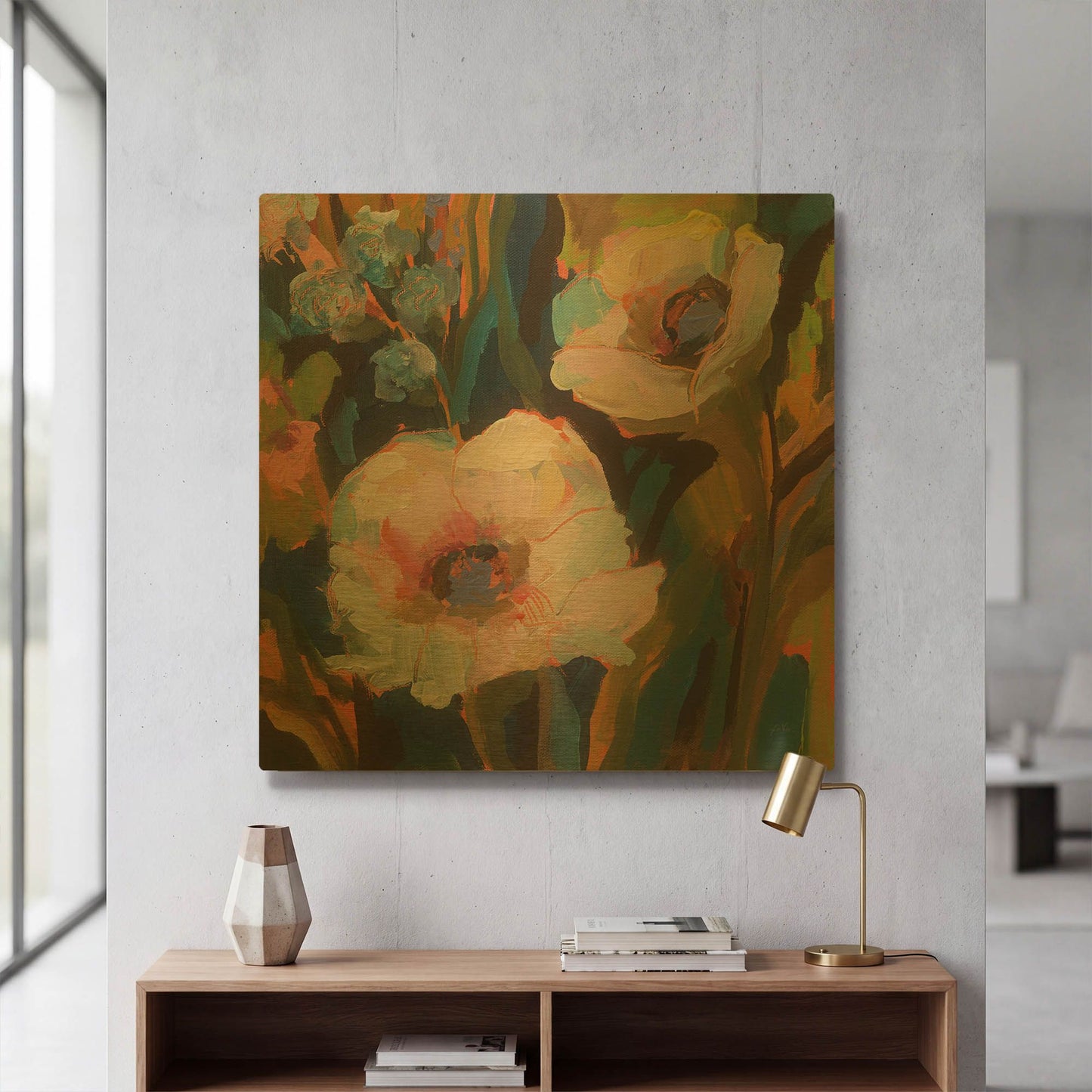 'Dances' By Jeanette Vertentes Gold Metal Wall Art