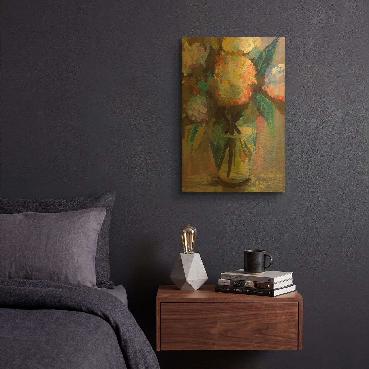 'Glass Study' By Jeanette Vertentes Gold Metal Wall Art