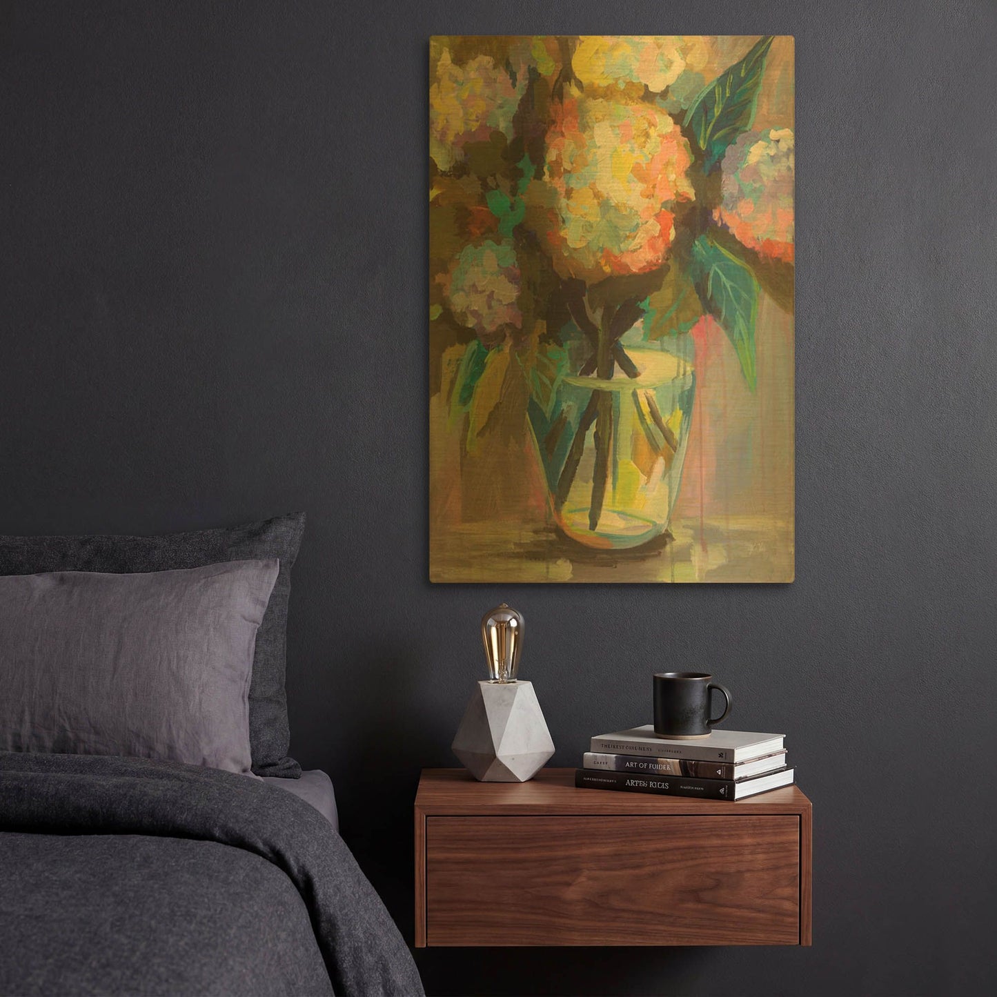 'Glass Study' By Jeanette Vertentes Gold Metal Wall Art