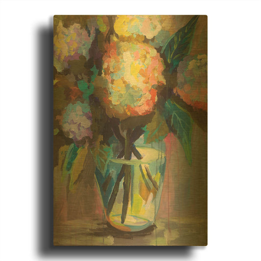 'Glass Study' By Jeanette Vertentes Gold Metal Wall Art