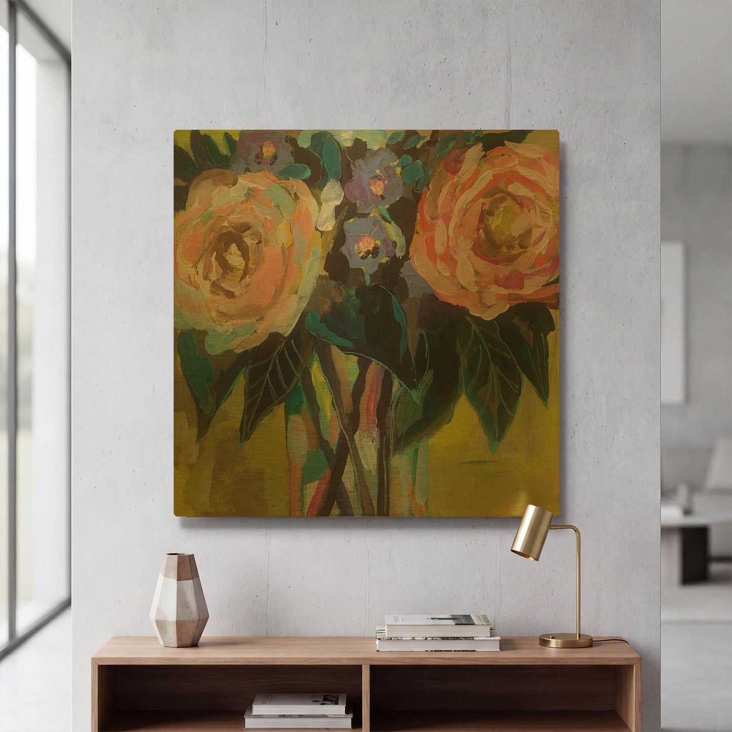 'Happy Couple' By Jeanette Vertentes Gold Metal Wall Art