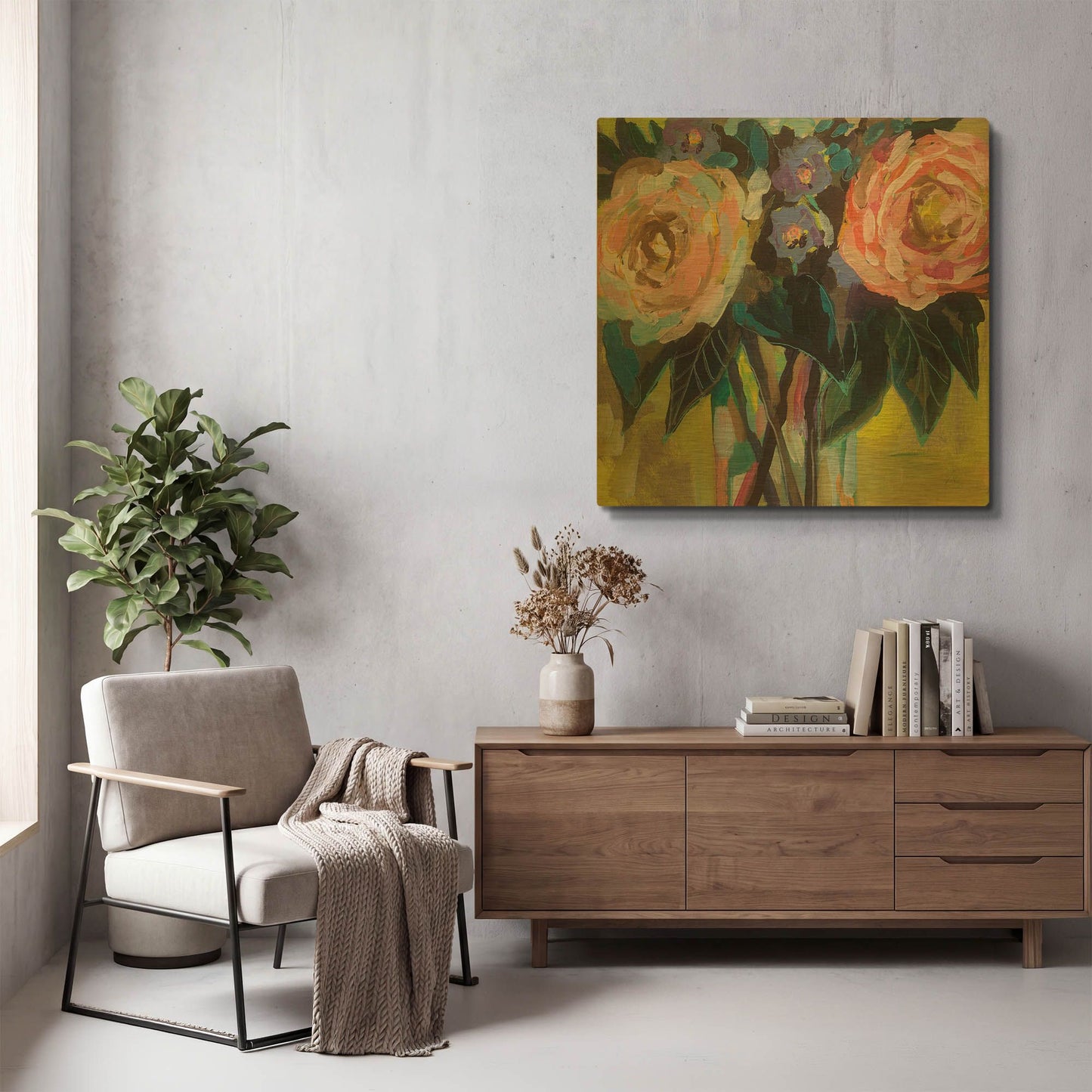 'Happy Couple' By Jeanette Vertentes Gold Metal Wall Art