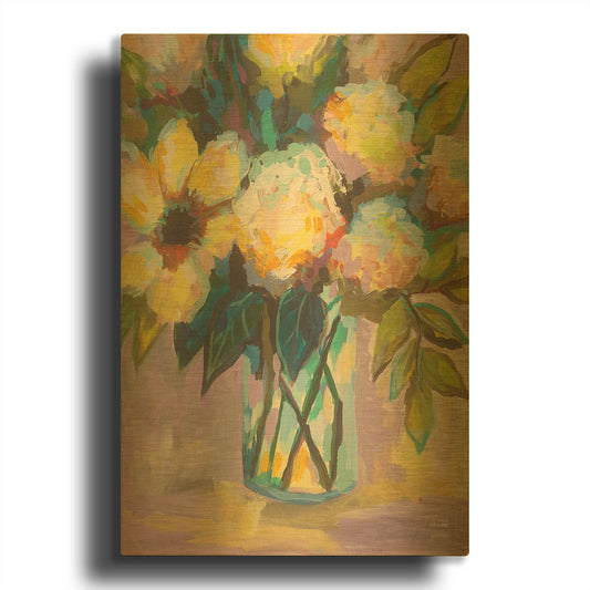 'Lavender' By Jeanette Vertentes Gold Metal Wall Art