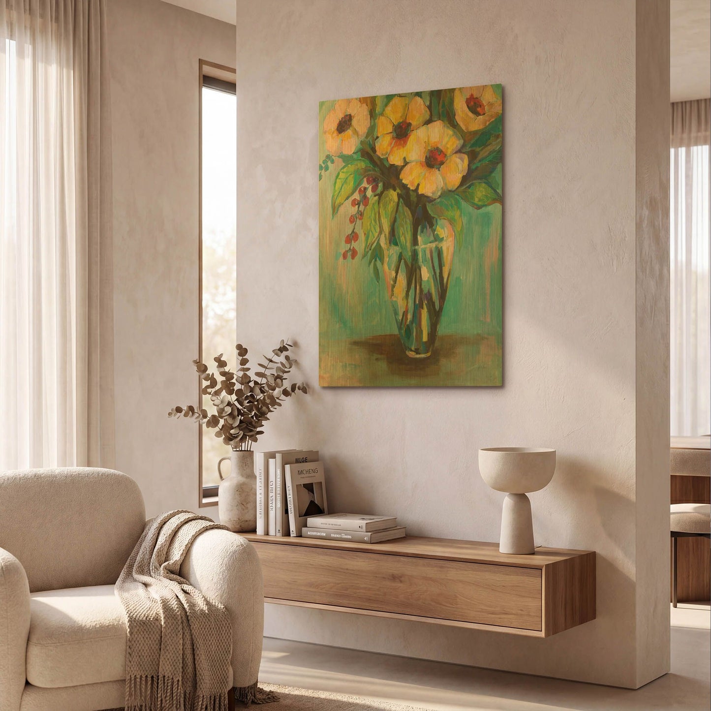 'The Family' By Jeanette Vertentes Gold Metal Wall Art