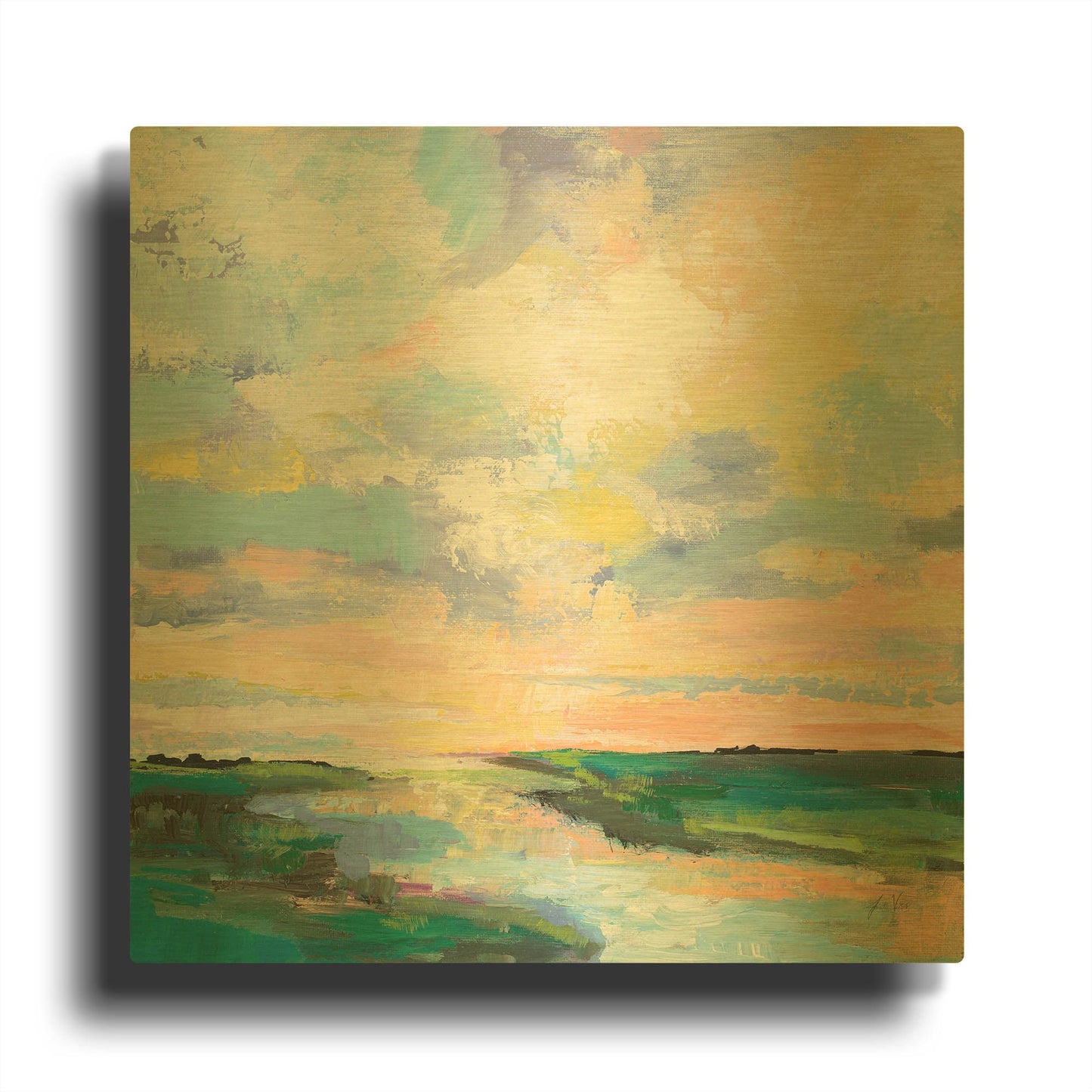 'Mystic' By Jeanette Vertentes Gold Metal Wall Art