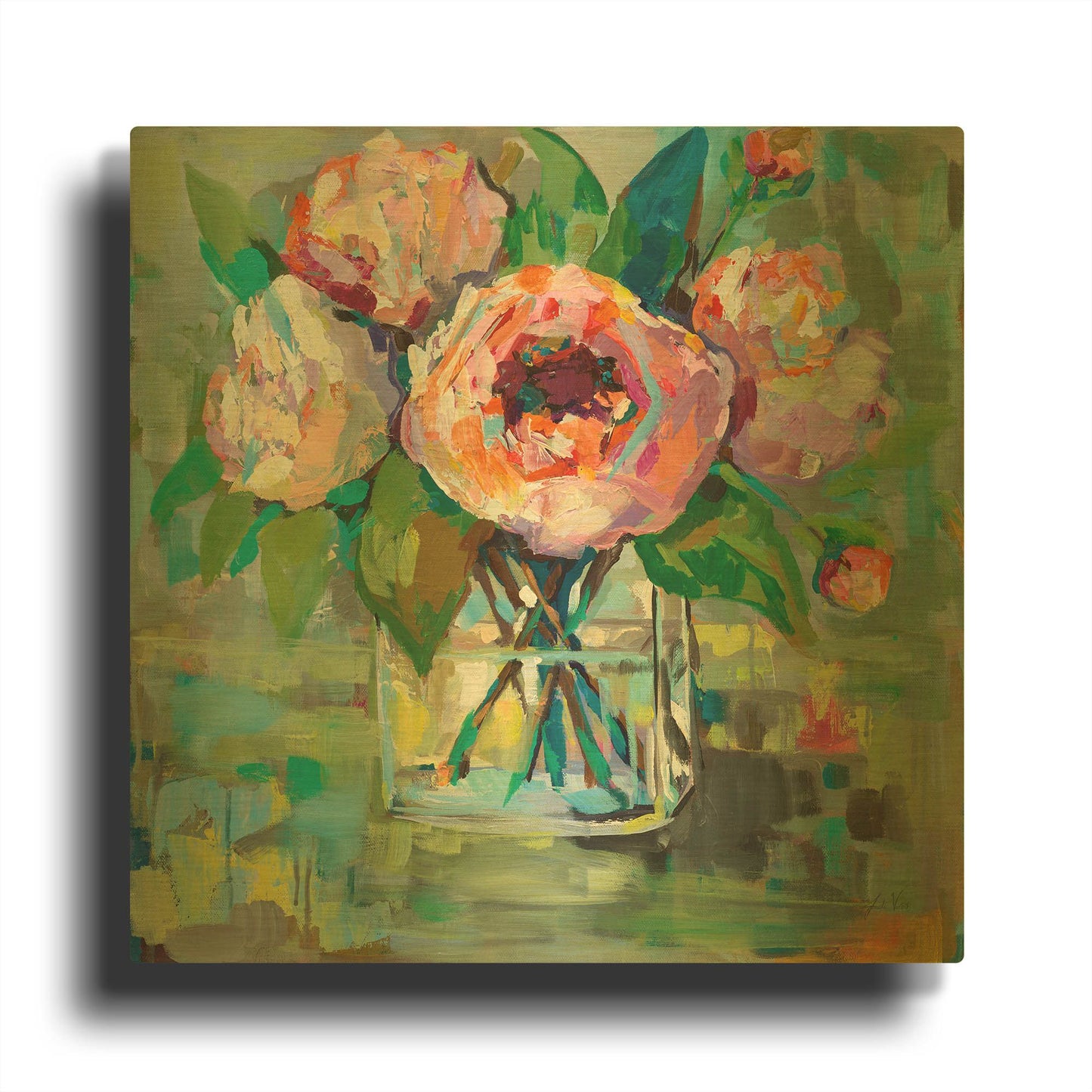 'First of the Season' By Jeanette Vertentes Gold Metal Wall Art