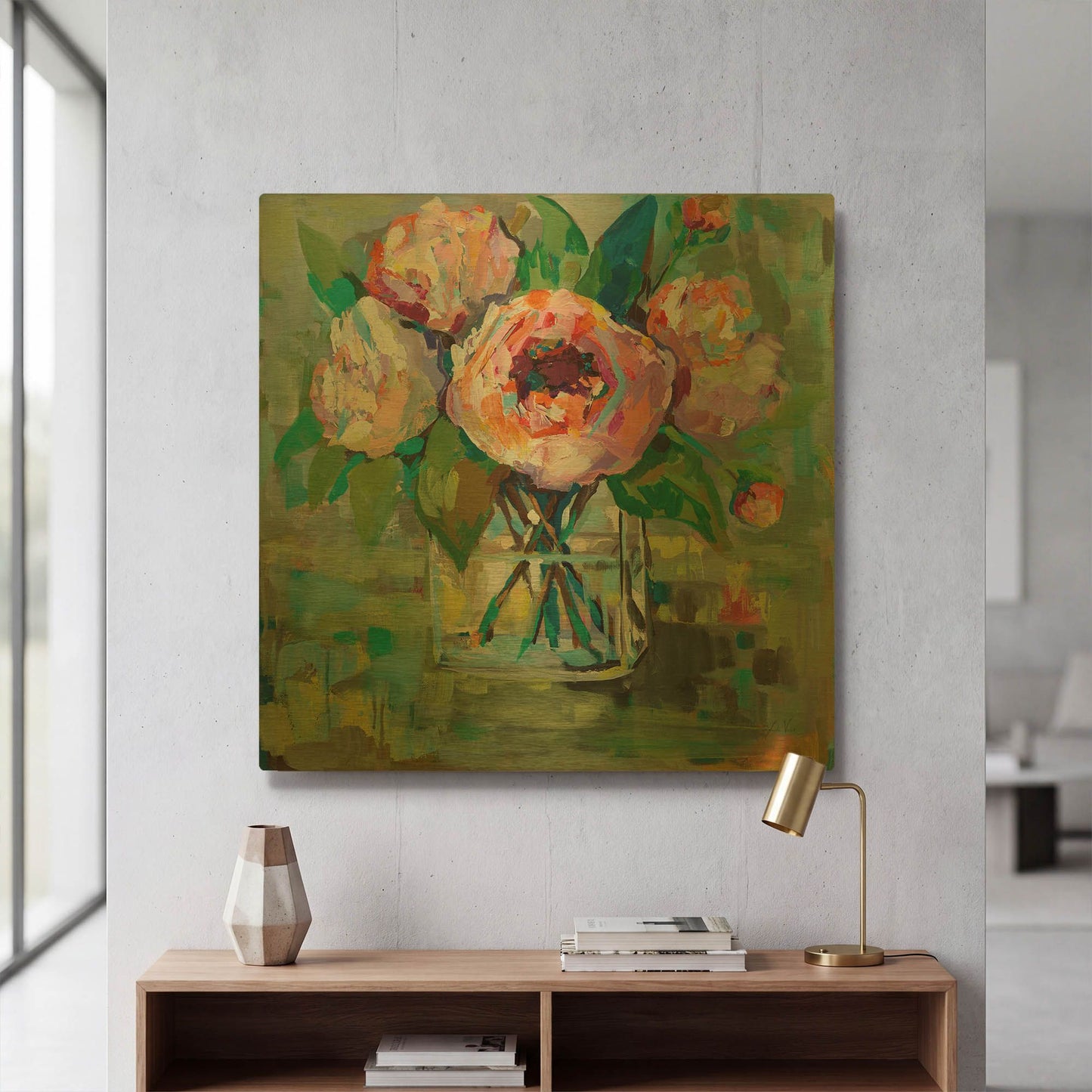 'First of the Season' By Jeanette Vertentes Gold Metal Wall Art