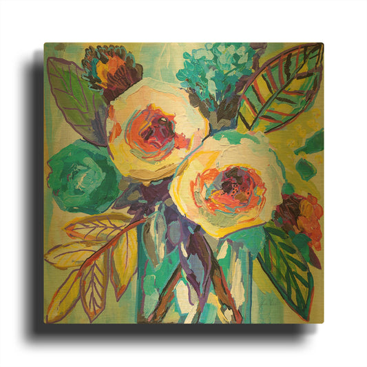 'Bahamas Morning' By Jeanette Vertentes Gold Metal Wall Art