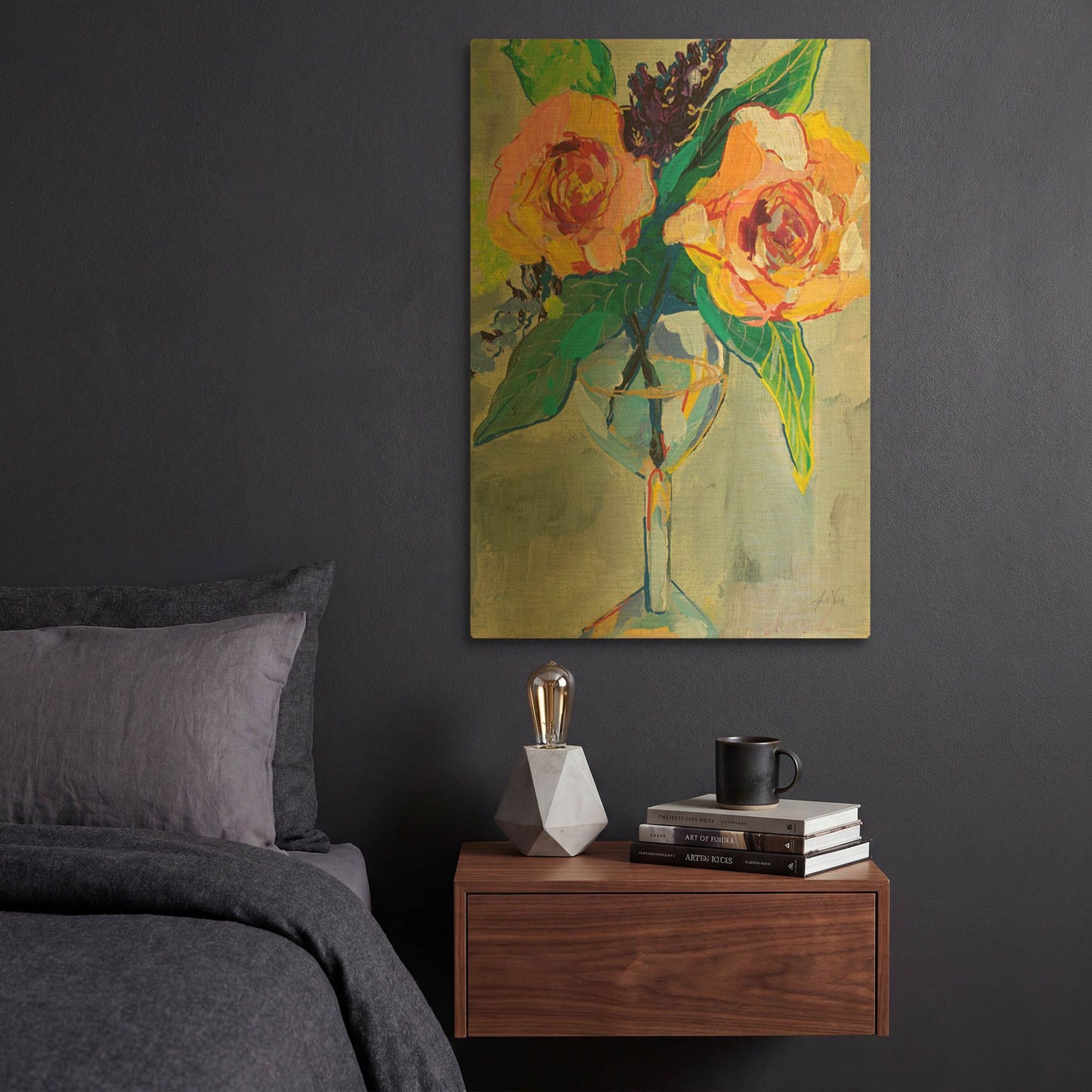 'Clearly Fun' By Jeanette Vertentes Gold Metal Wall Art