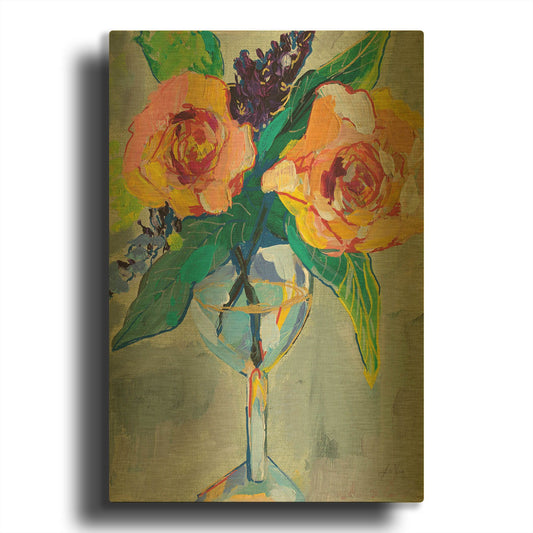 'Clearly Fun' By Jeanette Vertentes Gold Metal Wall Art