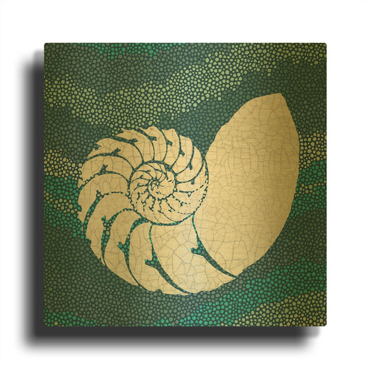 'Golden Spiral' By Wild Apple Portfolio Gold Metal Wall Art