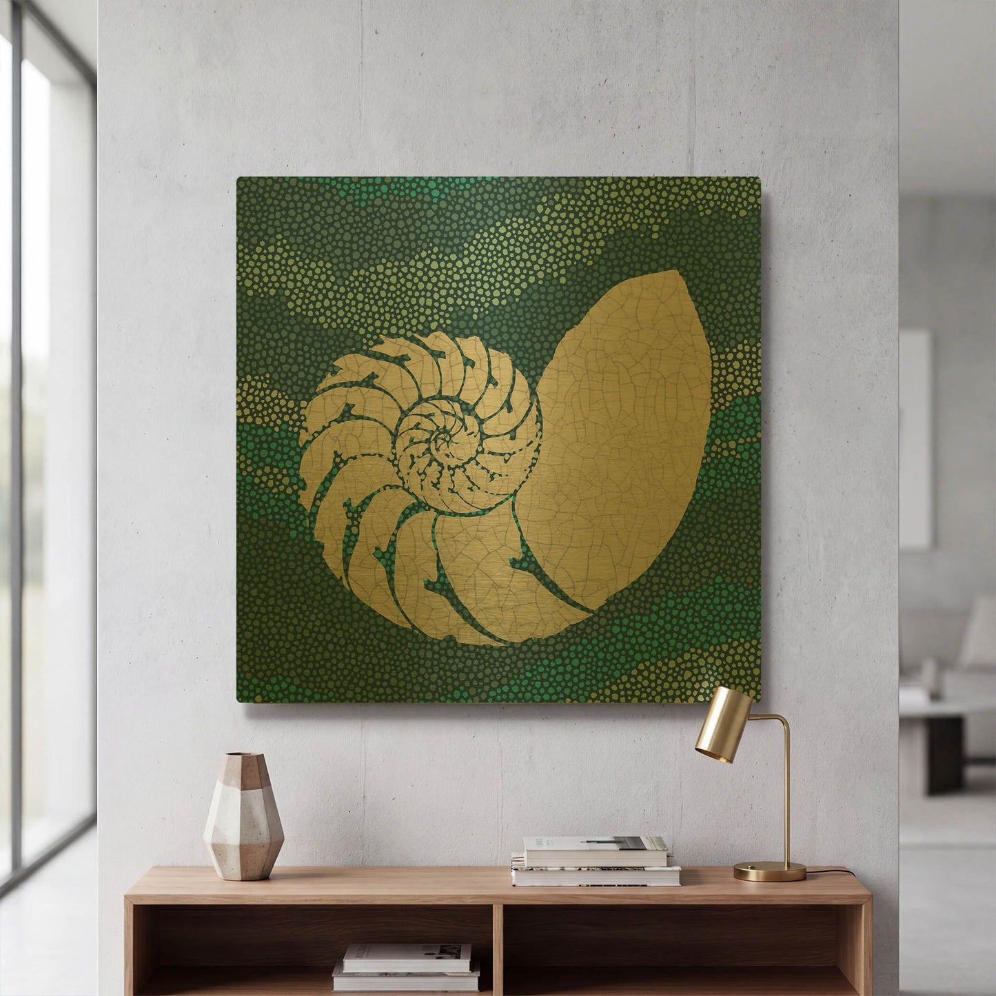 'Golden Spiral' By Wild Apple Portfolio Gold Metal Wall Art